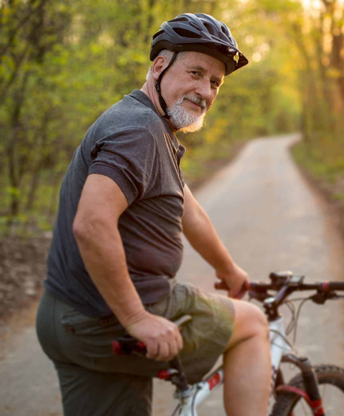 Charlottesville Tirzepatide model riding a bike 